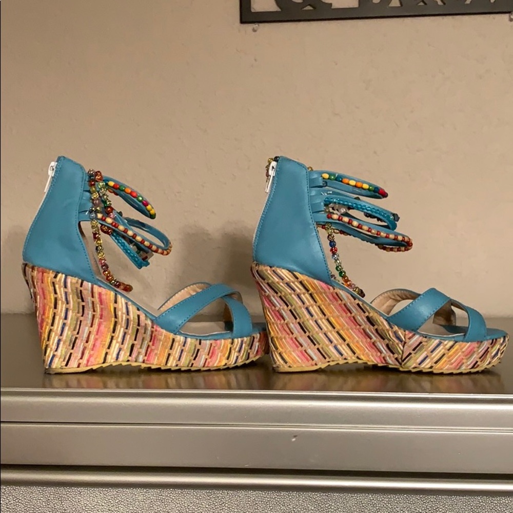 Pretty multicolored sandals